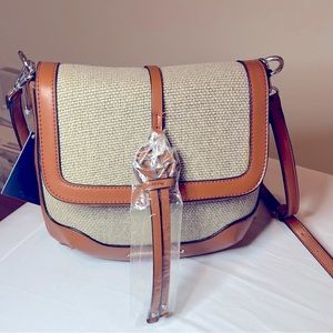 Adrienne Vittadini - Crossbody purse - Color Brown & beige